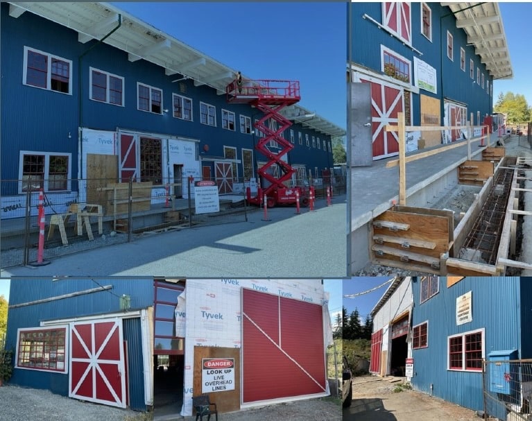 Heart of the Hub (machine shop) under construction